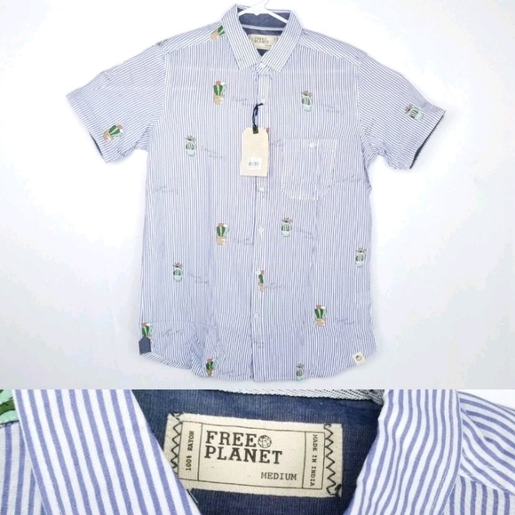Free Planet Other - Free Planet Mens Shirt Size Medium $50 W/ Tags(P